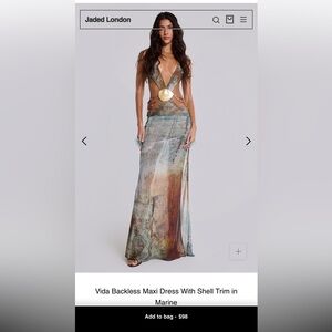 Jaded London Multicolor Maxi Dress